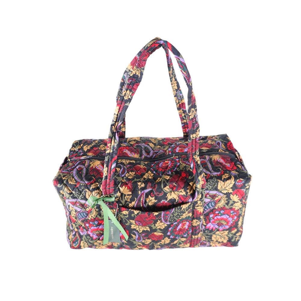 Vera Bradley Quilted Cotton Original Duffel Bag - Midnight Garden Paisley - NWT - Picture 4 of 9